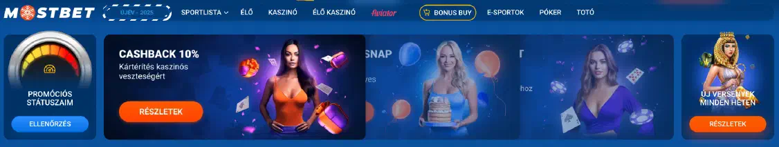 További Promóciós Ajánlatok Mostbet